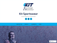 Tablet Screenshot of kitsportswear.com